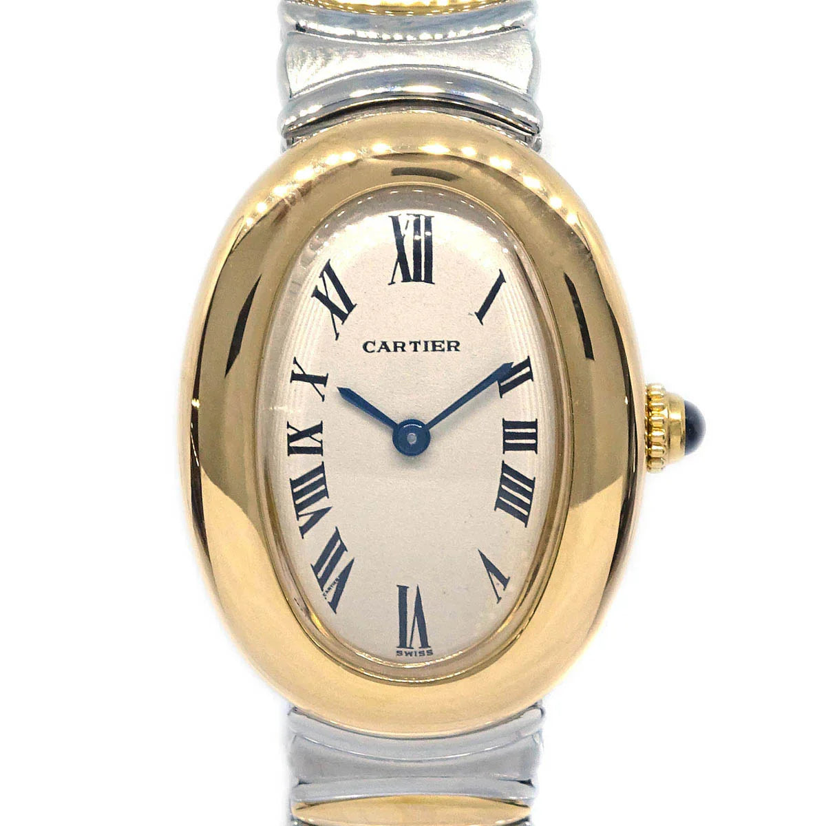 Cartier Baignoire Bell Epoch Ref.2086 Quartz Watch SS 18KYG