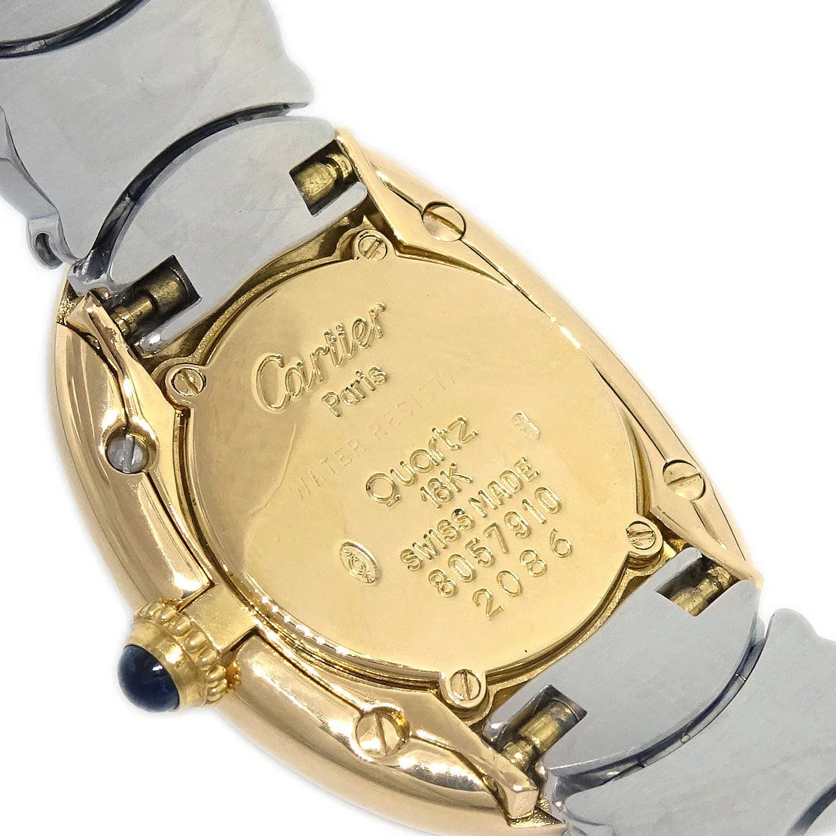 Cartier Baignoire Bell Epoch Ref.2086 Quartz Watch SS 18KYG