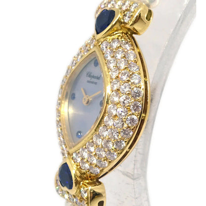 Chopard Ref.104470-0003 YG Diamond Pearl Quartz Watch 18KYG Sapphire