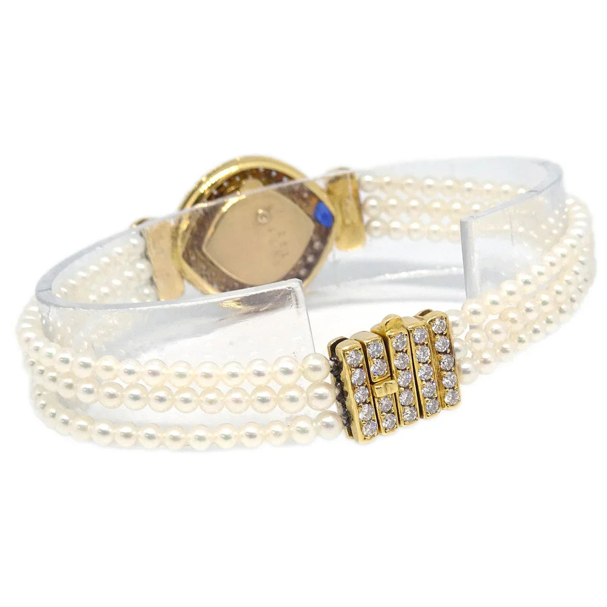 Chopard Ref.104470-0003 YG Diamond Pearl Quartz Watch 18KYG Sapphire