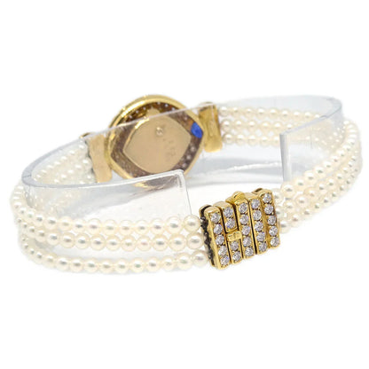 Chopard Ref.104470-0003 YG Diamond Pearl Quartz Watch 18KYG Sapphire