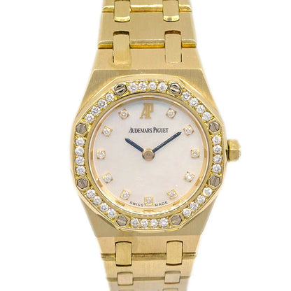 Audemars Piguet Ref.67076BA Royal Oak Mini Watch 18KYG Diamond Shell