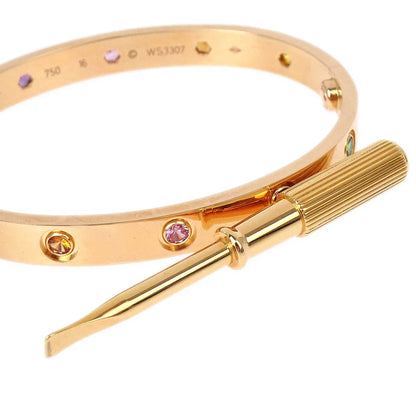 Cartier Love Bracelet Bangle WS3307 750 #16 Sapphire Garnet Amethyst