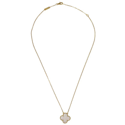 Van Cleef & Arpels Vintage Alhambra Pendant Necklace 750 Mother Of Pearl