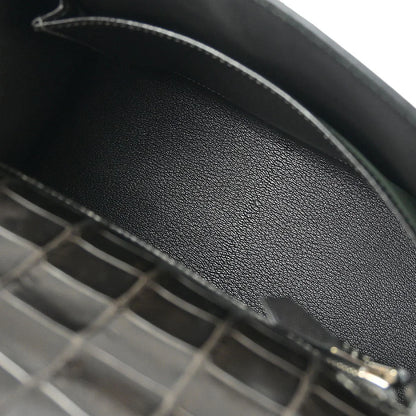 Hermes 2006* Graphite Niloticus Kelly 25 Sellier 2way Shoulder Handbag