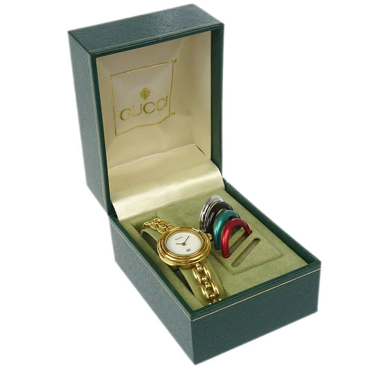 Gucci 11/12 Change Bezel Chameleon Quartz Watch SS