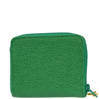 Chanel 1994-1996 Green Caviar Coin Purse Wallet