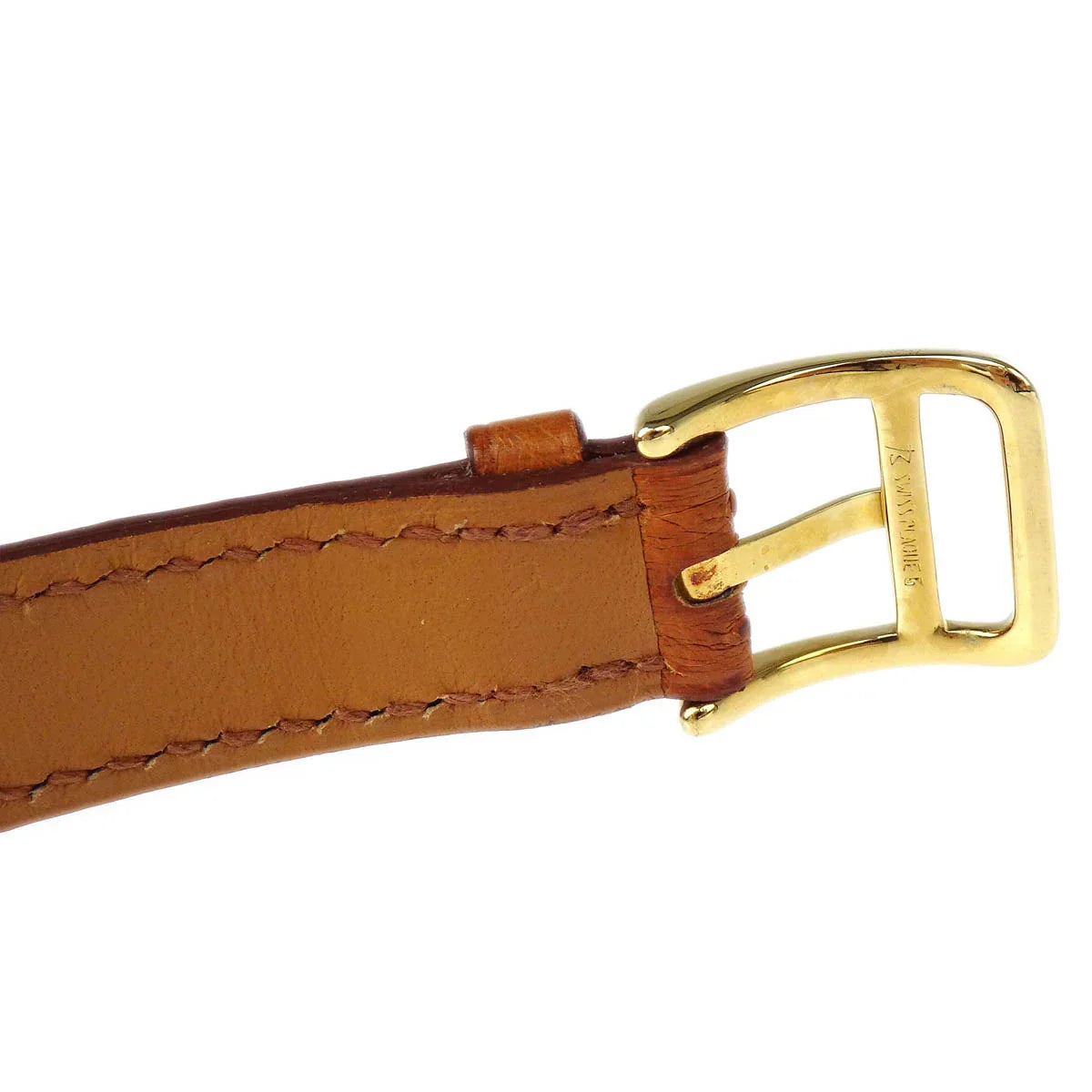 Hermes 1998 * Chestnut Ostrich Kelly Bracelet □B