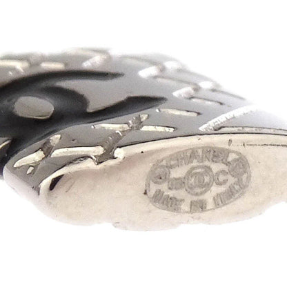 Chanel Cambon Ligne Chain Necklace Pendant Silver 05C