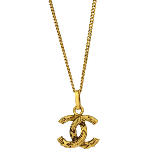 Chanel Gold CC Chain Pendant Necklace