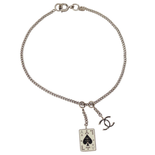 Chanel Silver Chain CC Trump Bracelet 05A