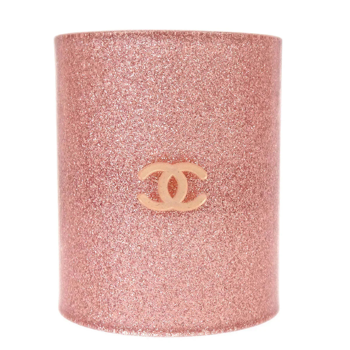 Chanel Hair Clip Hairpin Barrette Silver Pink 00A