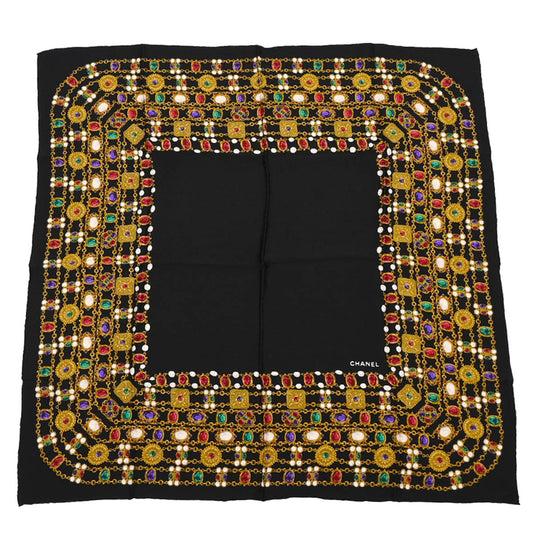 Chanel Black Scarf Small Good