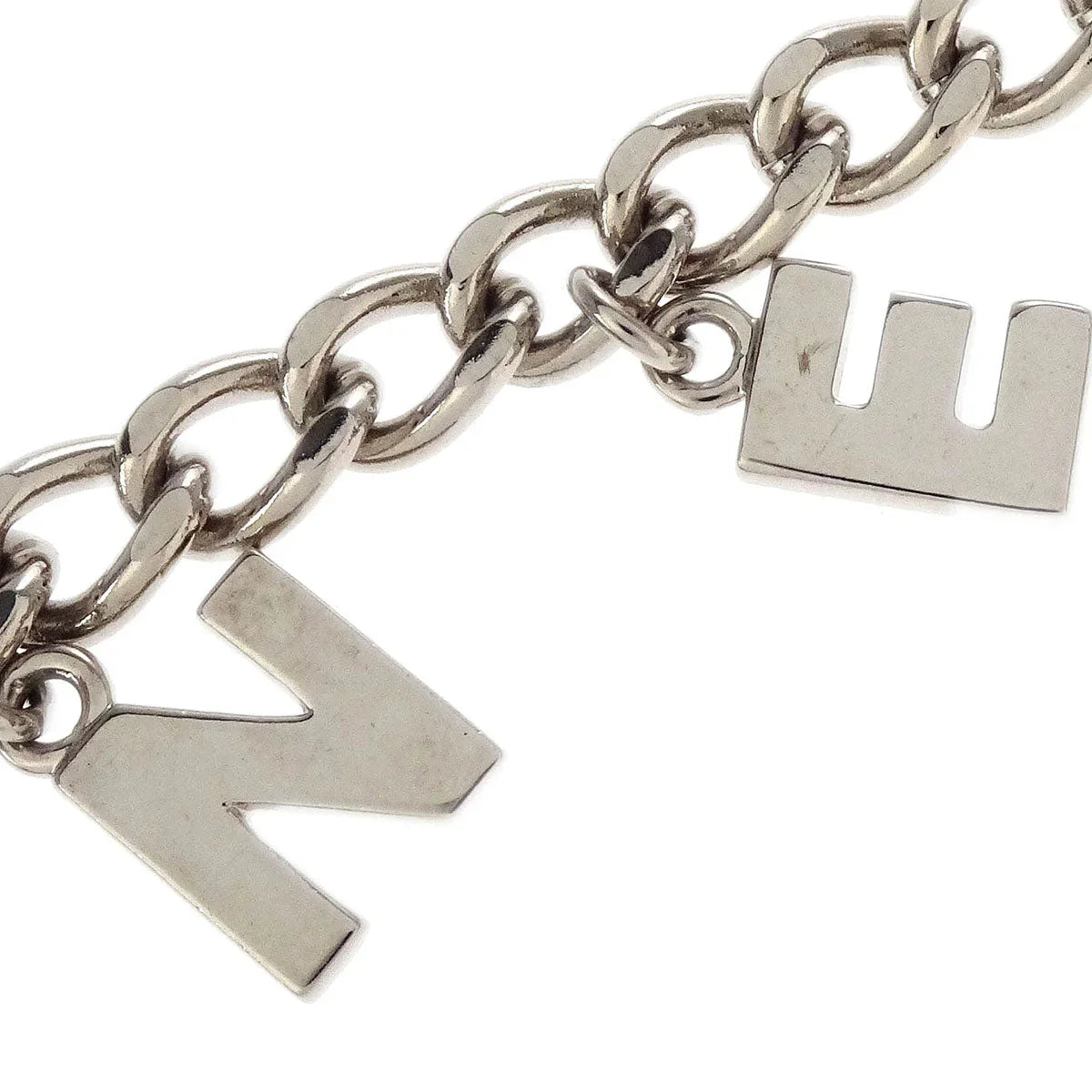 Chanel Silver Chain Belt Icon Small Good 04V