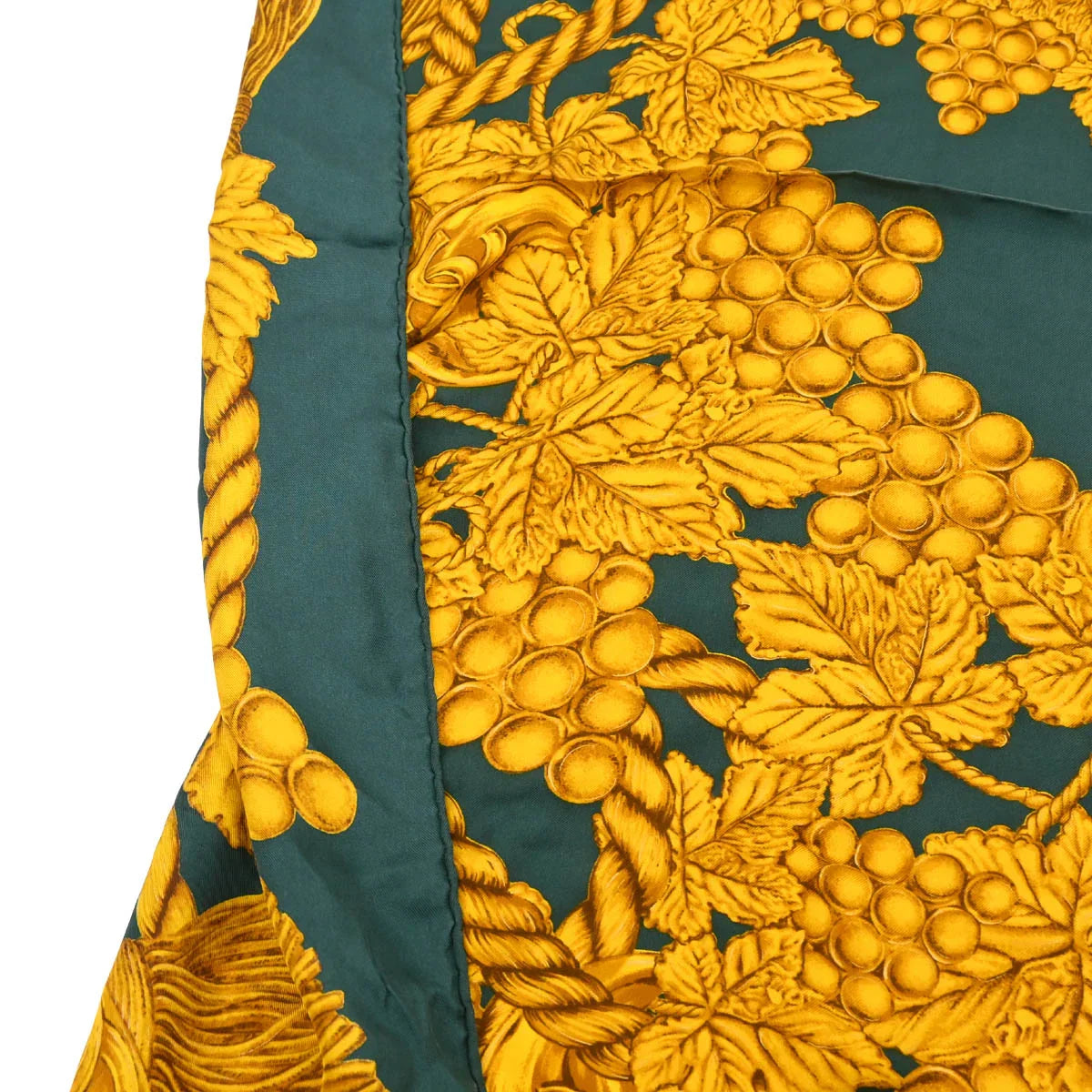 Chanel Dark Green Scarf Small Good