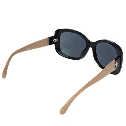 Chanel Sunglasses Eyewear Black Beige Small Good