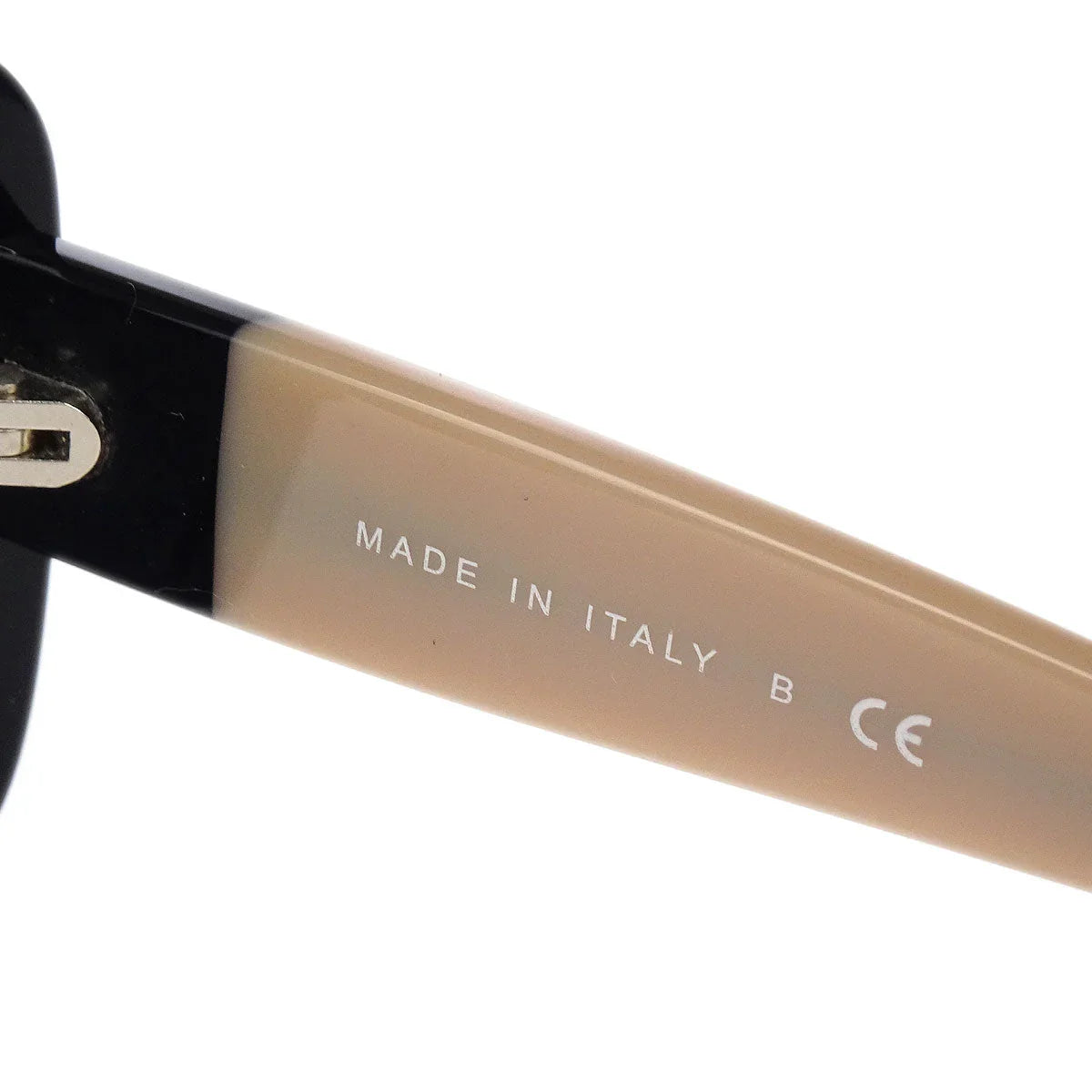 Chanel Sunglasses Eyewear Black Beige Small Good