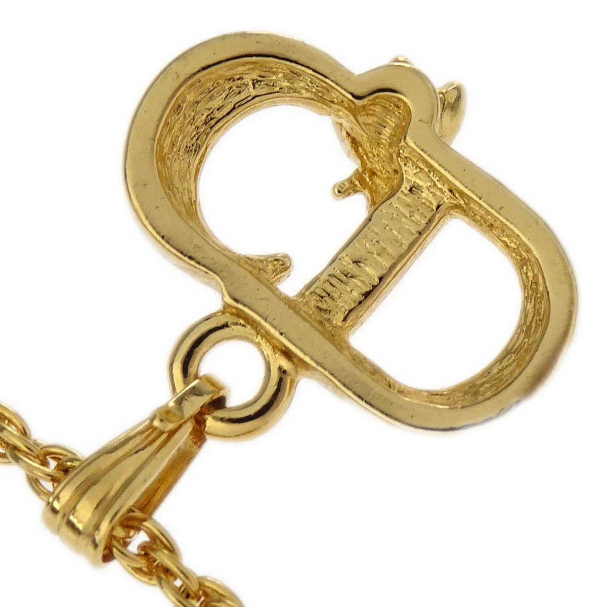 Christian Dior Bee CD Necklace Pendant Gold