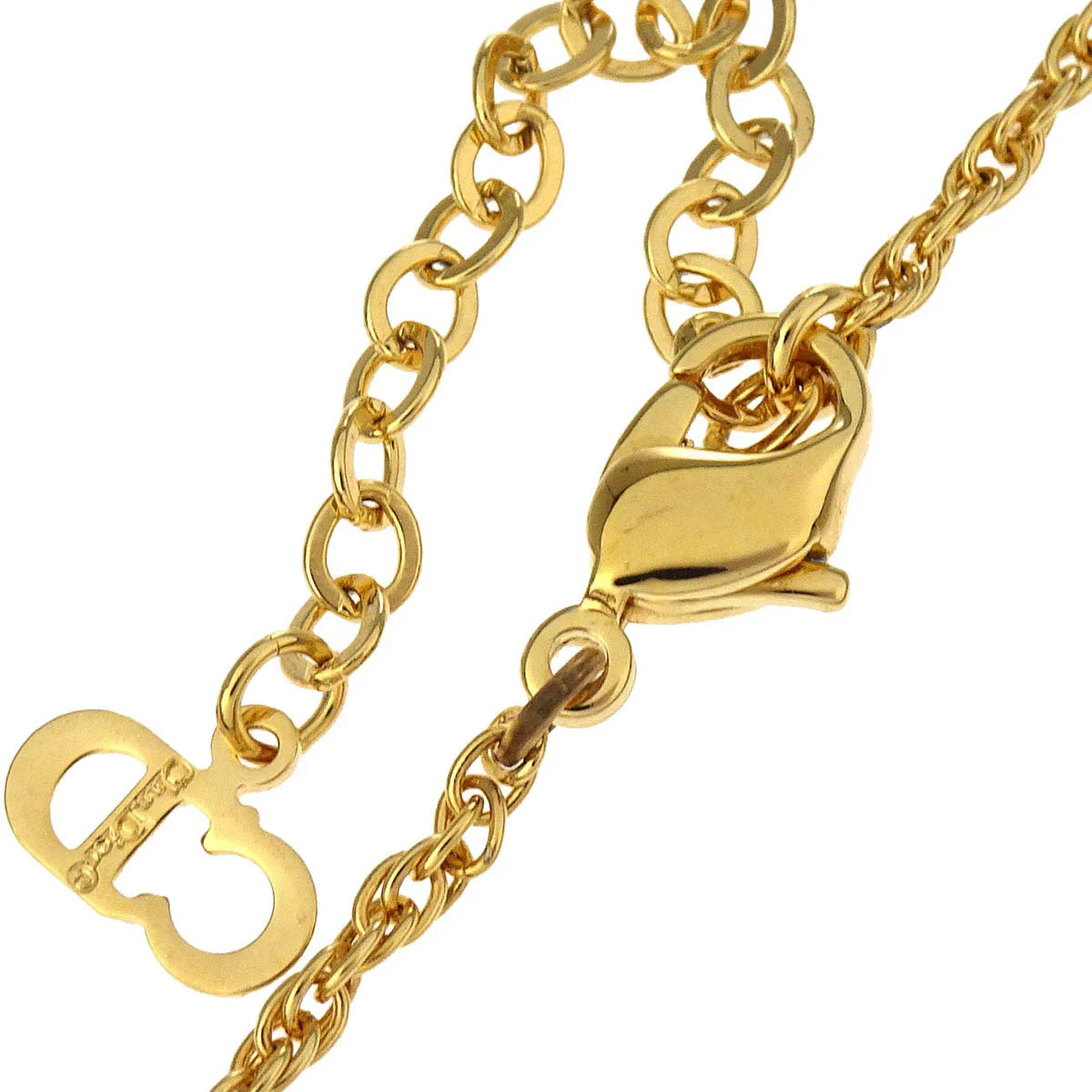 Christian Dior Bee CD Necklace Pendant Gold
