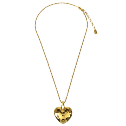 Yves Saint Laurent Gold Chain Necklace Pendant Heart