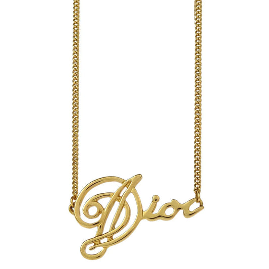 Christian Dior Necklace Pendant Gold