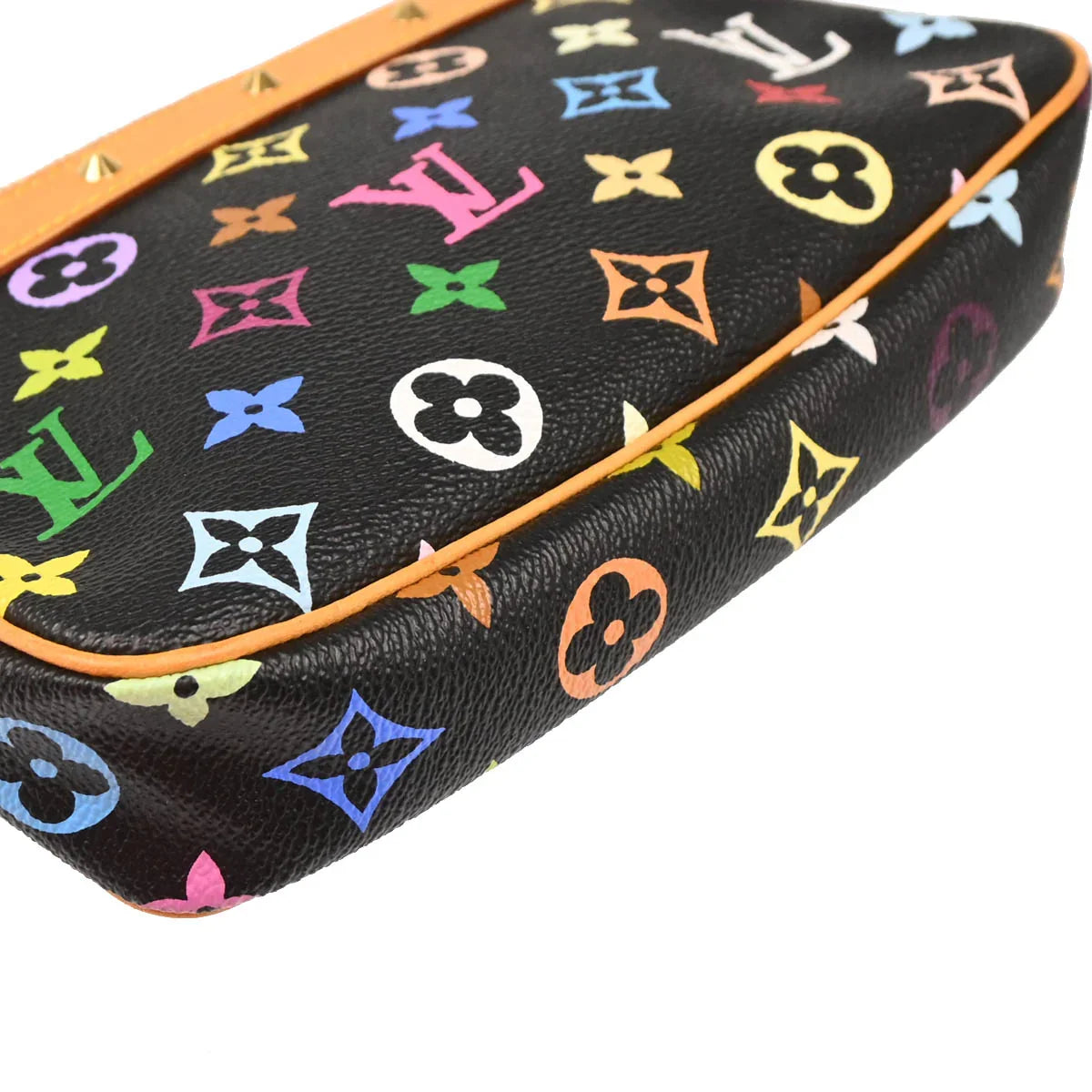 Louis Vuitton 2003 Black Multicolor Pochette Accessoires M92648