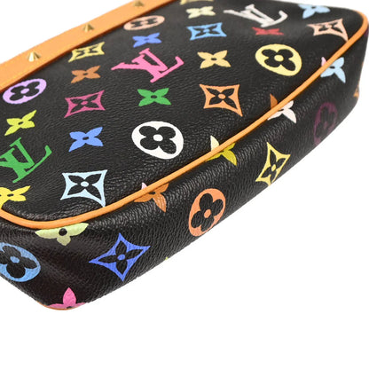 Louis Vuitton 2003 Black Multicolor Pochette Accessoires M92648