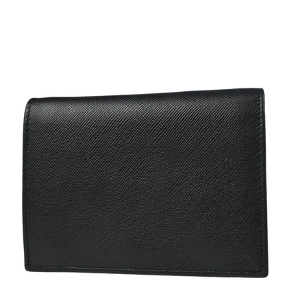 Prada Black Leather Bifold Wallet