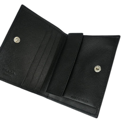 Prada Black Leather Bifold Wallet