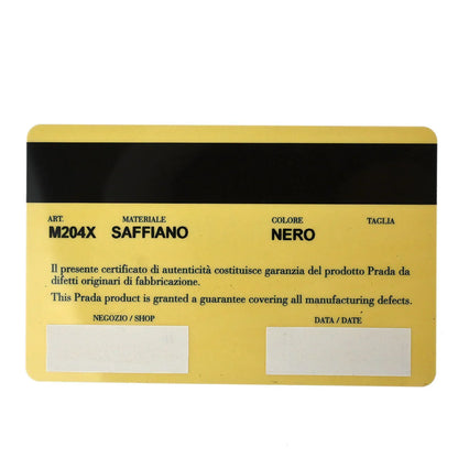 Prada Black Leather Bifold Wallet
