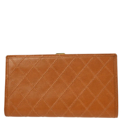 Chanel 1994-1996 Brown Lambskin Bicolore Wallet