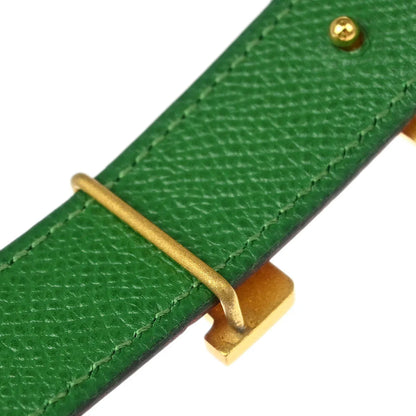 Hermes Red Courchevel Constance Reversible Belt #65 Small Good