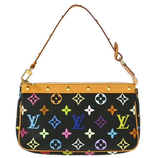 Louis Vuitton 2003 Black Multicolor Pochette Accessoires M92648