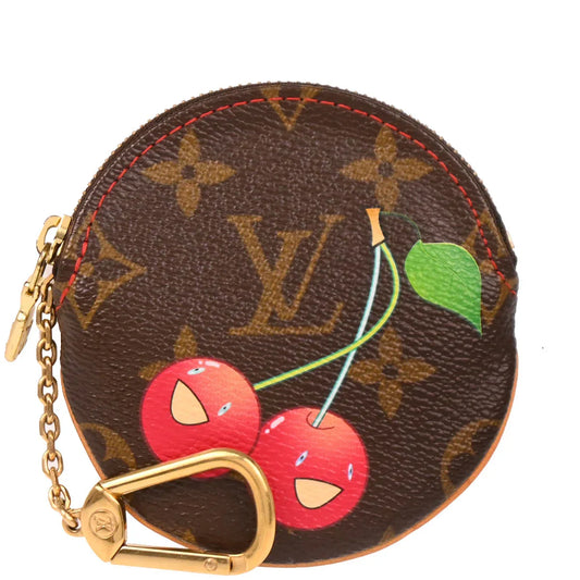 Louis Vuitton 2005 Cherry Porte Monnaie Rond Coin Case Wallet M95043