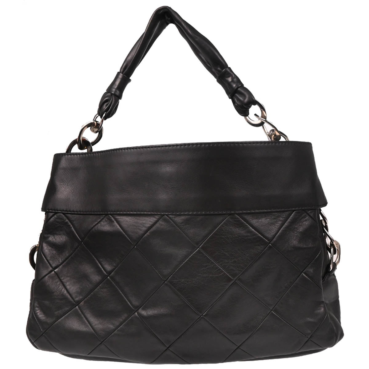 Chanel 2006-2008 Black Calfskin Tote Handbag