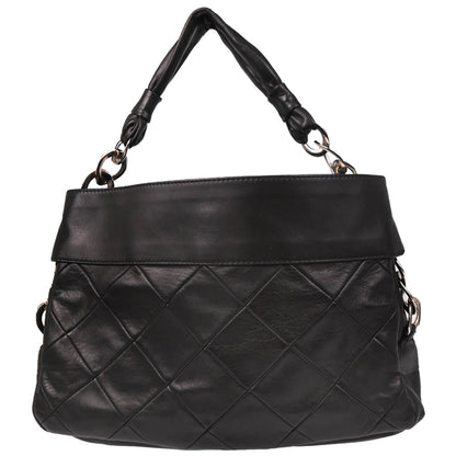 Chanel 2006-2008 Black Calfskin Tote Handbag