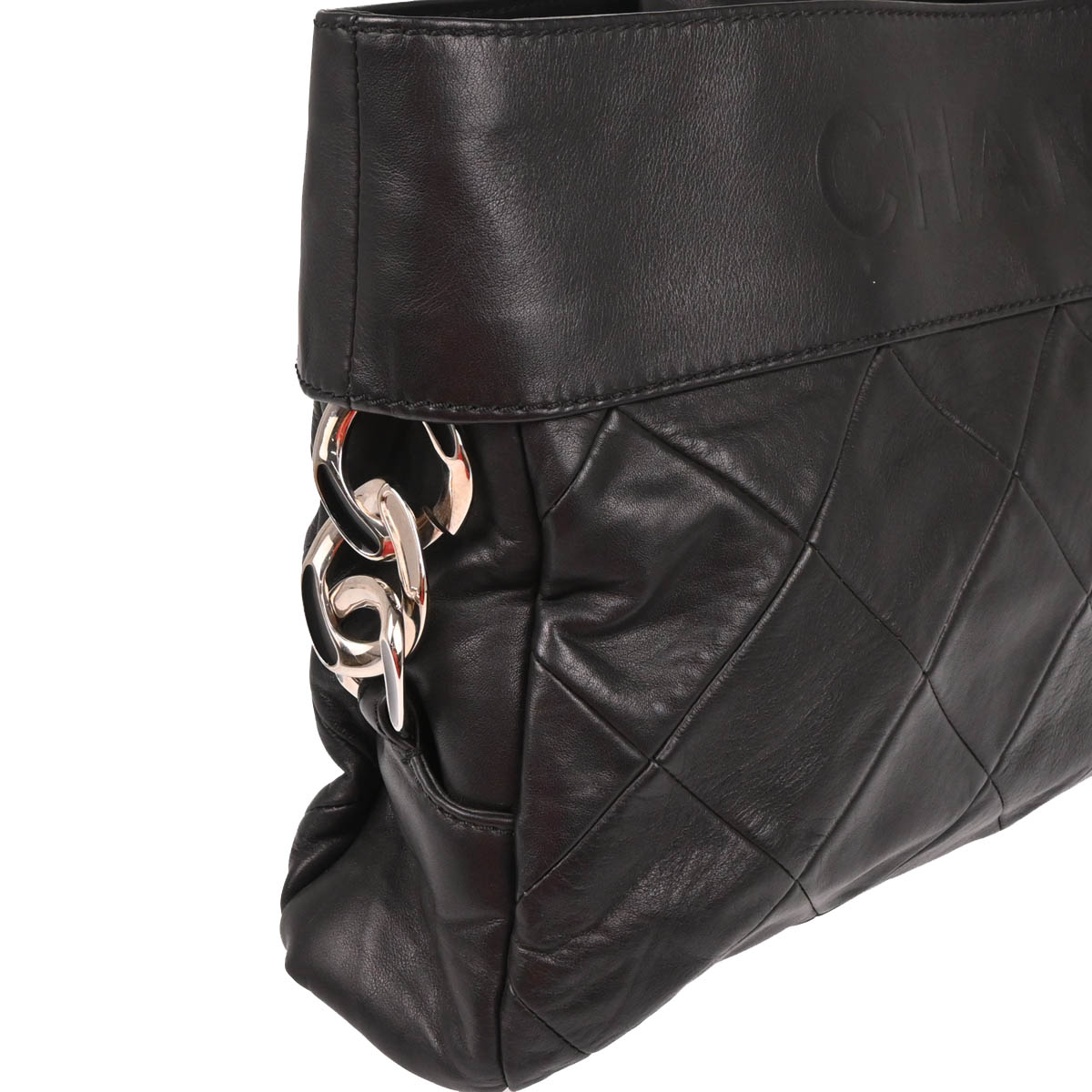 Chanel 2006-2008 Black Calfskin Tote Handbag
