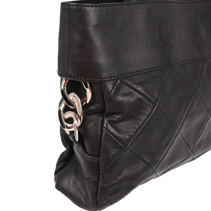 Chanel 2006-2008 Black Calfskin Tote Handbag