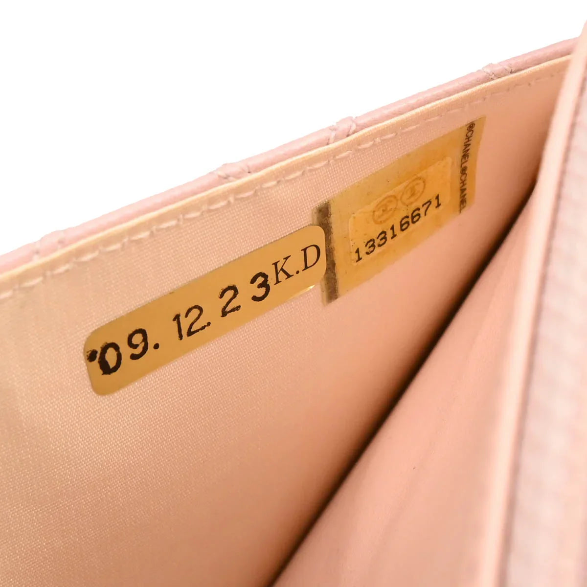 Chanel 2009-2010 Pink Calfskin Bicolore WOC Shoulder Wallet Bag