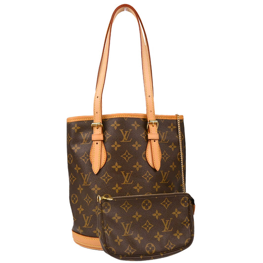 Louis Vuitton 2004 Monogram Bucket PM Tote Bag M42238
