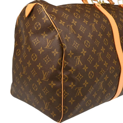 Louis Vuitton 2001 Monogram Keepall 55 Travel Duffle Handbag M41424