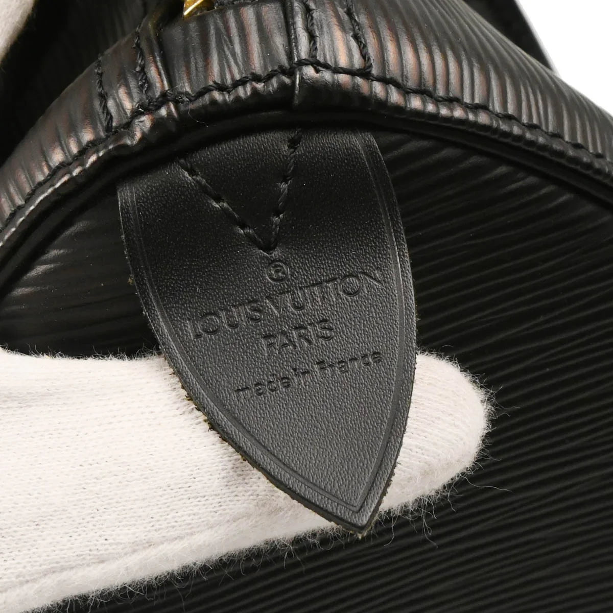 Louis Vuitton 2002 Black Epi Speedy 25 Handbag M43012