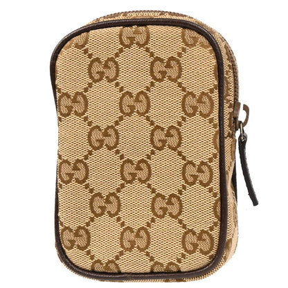 Gucci Beige Canvas GG Cigarette Case Pouch