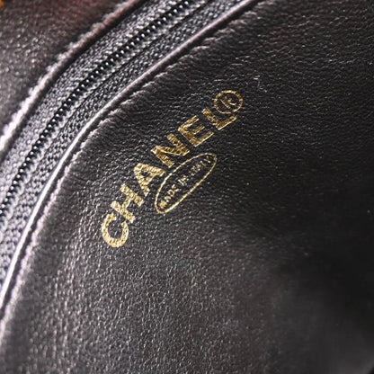 Chanel 2000-2001 Black Caviar Medallion Tote Handbag