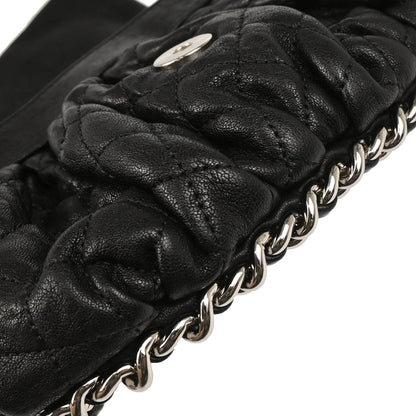 Chanel 2014 Black Calfskin Chain Around Shoulder Bag