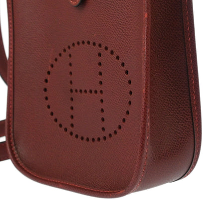 Hermes 2011 Rouge H Epsom Evelyne TPM Shoulder Bag
