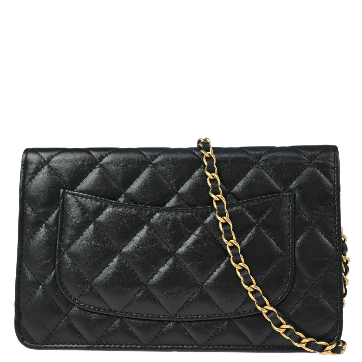 Chanel 2017-2018 Calfskin Mademoiselle Lock Icon WOC Wallet on Chain Shoulder Bag