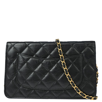 Chanel 2017-2018 Calfskin Mademoiselle Lock Icon WOC Wallet on Chain Shoulder Bag