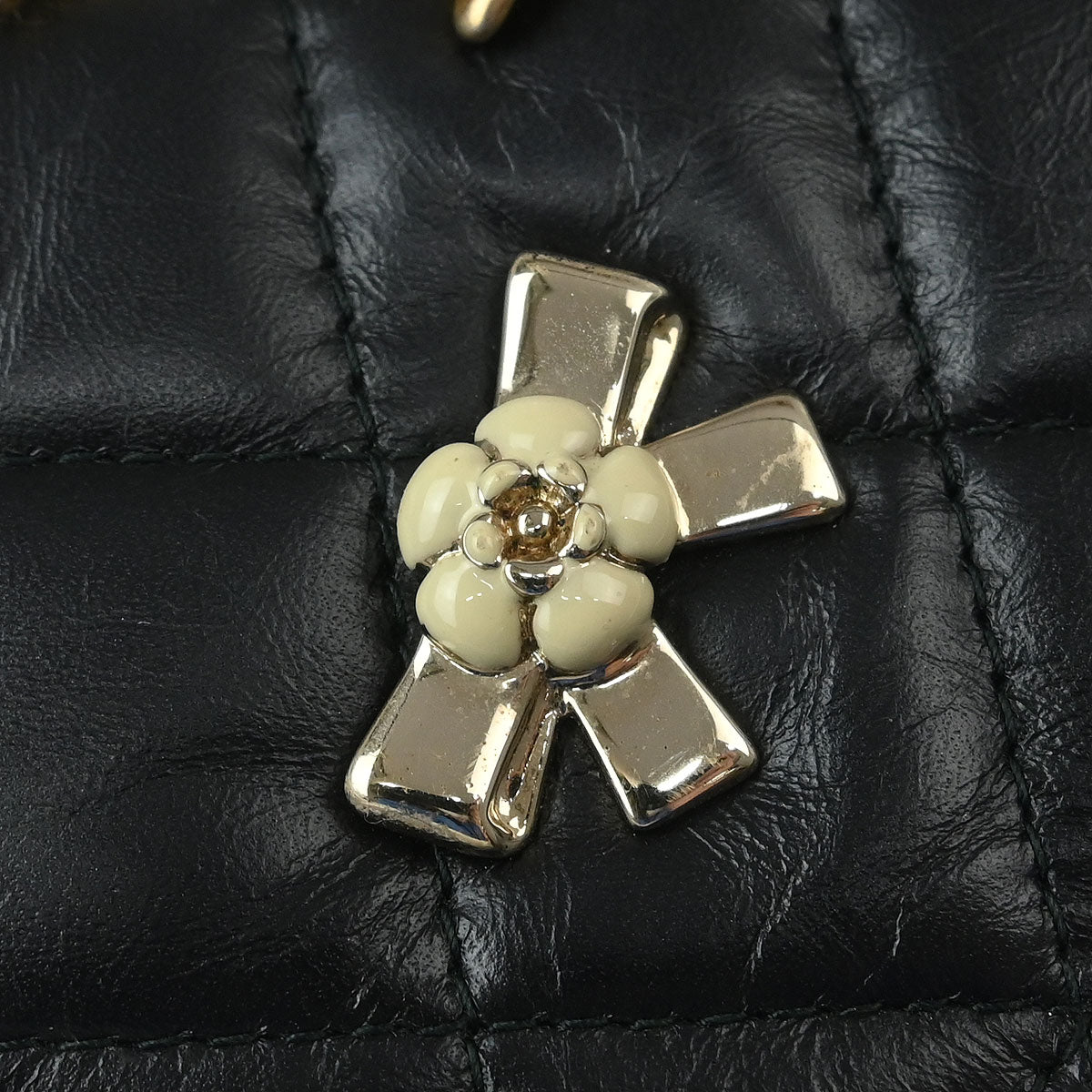 Chanel 2017-2018 Calfskin Mademoiselle Lock Icon WOC Wallet on Chain Shoulder Bag