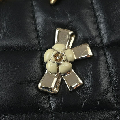 Chanel 2017-2018 Calfskin Mademoiselle Lock Icon WOC Wallet on Chain Shoulder Bag